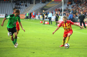 21.9.2015 Kielce. Mecz Korona Kielce - Górnik Łęczna / Wojciech Habdas / Radio Kielce