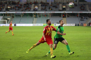 21.9.2015 Kielce. Mecz Korona Kielce - Górnik Łęczna / Wojciech Habdas / Radio Kielce