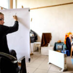 24.9.2015 Kielce. Pracownie Zespołu Państwowych Szkół Sztuk Plastycznych w Kielcach. / Wojciech Habdas / Radio Kielce