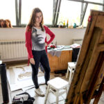 24.9.2015 Kielce. Pracownie Zespołu Państwowych Szkół Sztuk Plastycznych w Kielcach. / Wojciech Habdas / Radio Kielce