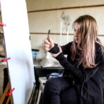 24.9.2015 Kielce. Pracownie Zespołu Państwowych Szkół Sztuk Plastycznych w Kielcach. / Wojciech Habdas / Radio Kielce