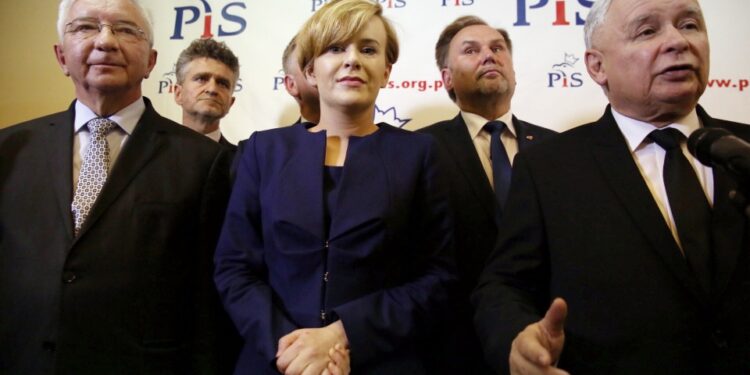 15.09.2015 Kielce. PiS. Krzysztof Lipiec, Anna Krupka, Jarosław Kaczyński / Stanisław Blinstrub / Radio Kielce