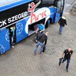 20.09.2015 Szeged. Przed meczem MOL Pick Szeged - Vive Tauron Kielce / Jarosław Dragan / Radio Kielce