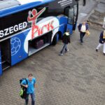20.09.2015 Szeged. Przed meczem MOL Pick Szeged - Vive Tauron Kielce / Jarosław Dragan / Radio Kielce