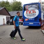 20.09.2015 Szeged. Przed meczem MOL Pick Szeged - Vive Tauron Kielce / Jarosław Dragan / Radio Kielce