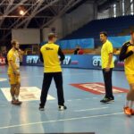 20.09.2015 Szeged. Przed meczem MOL Pick Szeged - Vive Tauron Kielce / Jarosław Dragan / Radio Kielce