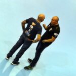 20.09.2015 Szeged. Przed meczem MOL Pick Szeged - Vive Tauron Kielce / Jarosław Dragan / Radio Kielce