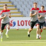 07.09.2015 Kielce. Trening młodzieżowej reprezentacji Polski przed meczem ze Szwecją. / Stanisław Blinstrub / Radio Kielce