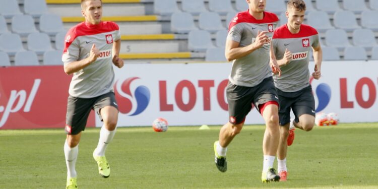 07.09.2015 Kielce. Trening młodzieżowej reprezentacji Polski przed meczem ze Szwecją. / Stanisław Blinstrub / Radio Kielce