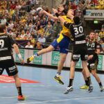 Piłkarze ręczni Vive Targów Kielce nie awansowali do ćwierćfinału Ligi Mistrzów. W rewanżowym meczu 1/8 finału kielczanie przegrali na wyjeździe z Rhein Neckar Loewen 23:27. / Stanisław Blinstrub / Radio Kielce