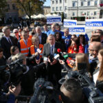 Konferencja PO na kieleckim Rynku (2 października 2015 r.) / Piotr Michalski / Radio Kielce