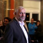 25.10.2015 Kielce. WDK. Ogłoszenie wyników wyborów w sztabie PO. Lucjan Pietrzczyk / Stanisław Blinstrub / Radio Kielce