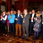 25.10.2015 Kielce. WDK. Ogłoszenie wyników wyborów w sztabie PO / Stanisław Blinstrub / Radio Kielce