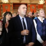 25.10.2015 Kielce. WDK. Ogłoszenie wyników wyborów w sztabie PO. Grzegorz Schetyna / Stanisław Blinstrub / Radio Kielce