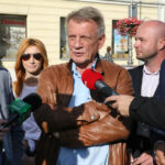 Konferencja SLD na kieleckim Rynku (2 października 2015 r.) / Piotr Michalski / Radio Kielce