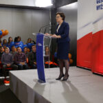 Premier Ewa Kopacz z wizytą w Kielcach (23 października 2015 r.) / Piotr Michalski / Radio Kielce