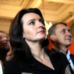 25.10.2015 Kielce. WDK. Ogłoszenie wyników wyborów w sztabie PO. Marzena Okła-Drewnowicz / Stanisław Blinstrub / Radio Kielce