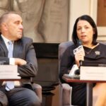 19.10.2015 Kielce. Galeria Winda. Debata - Kierunki promocji Polski z perspektywy województwa świętokrzyskiego / Wojciech Habdas / Radio Kielce