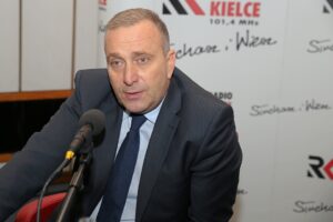 20.10.2015 Debata. Radio Kielce. Grzegorz Schetyna / Stanisław Blinstrub / Radio Kielce