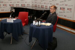 20.10.2015 Debata. Radio Kielce. Michał Braun / Stanisław Blinstrub / Radio Kielce