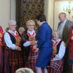 23.10.2015. Ewa Kopacz spotkała się w Kielcach z przedstawicielami kół gospodyń wiejskich z województwa świętokrzyskiego / Bartłomiej Zapała / Radio Kielce