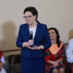 23.10.2015. Ewa Kopacz spotkała się w Kielcach z przedstawicielami kół gospodyń wiejskich z województwa świętokrzyskiego / Bartłomiej Zapała / Radio Kielce