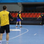 24.10.2015. Trening piłkarzy ręcznych Vive Tauronu w Skopje / Krzysztof Bujnowicz / Radio Kielce