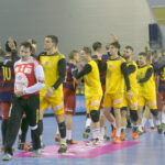 17.10.2015. Mecz 5. kolejki Ligi Mistrzów piłkarzy ręcznych: Vive Tauron Kielce - FC Barcelona / Kamil Król / Radio Kielce