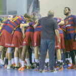 17.10.2015. Mecz 5. kolejki Ligi Mistrzów piłkarzy ręcznych: Vive Tauron Kielce - FC Barcelona / Kamil Król / Radio Kielce