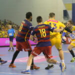 17.10.2015. Mecz 5. kolejki Ligi Mistrzów piłkarzy ręcznych: Vive Tauron Kielce - FC Barcelona / Kamil Król / Radio Kielce