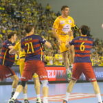 17.10.2015. Mecz 5. kolejki Ligi Mistrzów piłkarzy ręcznych: Vive Tauron Kielce - FC Barcelona / Kamil Król / Radio Kielce