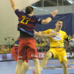 17.10.2015. Mecz 5. kolejki Ligi Mistrzów piłkarzy ręcznych: Vive Tauron Kielce - FC Barcelona / Kamil Król / Radio Kielce