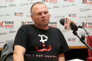 19.10.2015. Debata wyborcza. Rafał Mossakowski - Komitet Grzegorza Brauna Szczęść Boże / Kamil Król / Radio Kielce