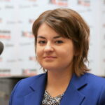 19.10.2015. Debata wyborcza. Paulina Borek - Komitet Wyborczy Partia Razem / Kamil Król / Radio Kielce