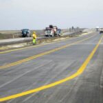 14.10.2015. Minister infrastruktury i rozwoju Maria Wasiak oraz minister spraw zagranicznych Grzegorz Schetyna wizytowali budowę trasy S7 / Robert Felczak / Radio Kielce