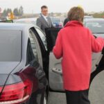 14.10.2015. Minister infrastruktury i rozwoju Maria Wasiak oraz minister spraw zagranicznych Grzegorz Schetyna wizytowali budowę trasy S7 / Robert Felczak / Radio Kielce