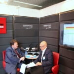 01.10.2015. "Dni dla biznesu” w Targach Kielce. Stoisko Radia Kielce / Kamil Król / Radio Kielce