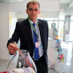 01.10.2015. "Dni dla biznesu” w Targach Kielce. Stoisko Radia Kielce / Kamil Król / Radio Kielce