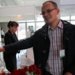 01.10.2015. "Dni dla biznesu” w Targach Kielce. Stoisko Radia Kielce / Kamil Król / Radio Kielce