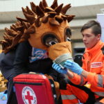 07.10.2015. Akcja "Pierwszaki - zdrowo i bezpiecznie do szkoły" / Kamil Król / Radio Kielce