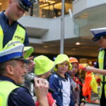 07.10.2015. Akcja "Pierwszaki - zdrowo i bezpiecznie do szkoły" / Kamil Król / Radio Kielce