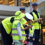 07.10.2015. Akcja "Pierwszaki - zdrowo i bezpiecznie do szkoły" / Kamil Król / Radio Kielce