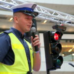 07.10.2015. Akcja "Pierwszaki - zdrowo i bezpiecznie do szkoły" / Kamil Król / Radio Kielce