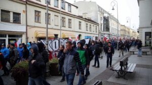 11.10.2015 Kielce. Marsz przeciwko Islamowi. / Stanisław Blinstrub / Radio Kielce