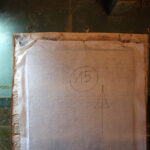 10.7.2015 Kielce. Dom modlitwy Herszla Zagajskiego w Kielcach. Rozpoczęły się prace konserwatorskie przy polichromiach które mają być przeniesione do budowanego na Pakoszu nowego domu modlitwy. / Wojciech Habdas / Radio Kielce