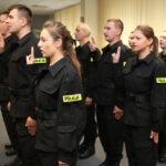 12.10.2015 Kielce. Nowo przyjęci do służby w Policji złożyli ślubowanie. / Wojciech Habdas / Radio Kielce