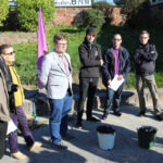 1.10.2015 Kielce. Dworzec PKS. Happening / Wojciech Habdas / Radio Kielce