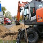 22.10.2015. Remont parkingu przy Świętokrzyskim Urzędzie Wojewódzkim / Wojciech Habdas / Radio Kielce