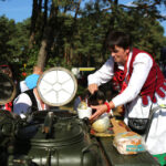 4.10.2015 Kielce. Msza święta w kieleckiej katedrze rozpoczęła tegoroczne święto myśliwych „Hubertusa”. Później imprezy odbywały się na Stadionie Leśnym. / Wojciech Habdas / Radio Kielce