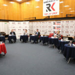 22.10.2015 Kielce. Przedwyborcza debata dotycząca edukacji i rynku pracy dla młodych ludzi. / Wojciech Habdas / Radio Kielce